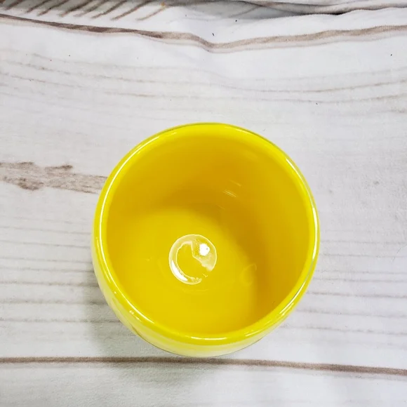🌞SOLD🌞 Glassybaby Yellow Hand Blown Glass Candle Votive Pre Triskelion #2 - Picture 4 of 13
